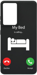 Husa BestCase Compatibila Cu Samsung Galaxy S21 Ultra My Bed Is Calling 0.8MM Slim Negru B 945 