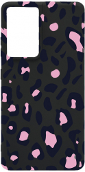 Husa BestCase Compatibila Cu Samsung Galaxy S21 Ultra Pink Leopard Pattern 0.8MM Slim Negru B 1033 