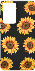 Husa BestCase Compatibila Cu Samsung Galaxy S21 Ultra Sun Flower 0.8MM Slim Negru B 1069 