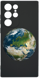 Husa BestCase Compatibila Cu Samsung Galaxy S23 Ultra Earth 0.8MM Slim Negru c-B 946 