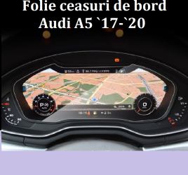 Folie sticla securizata pentru ecran ceasuri de bord cu configuratie inalta GIDA-CRIS GC142 compatibil Audi A5 2017-2020 