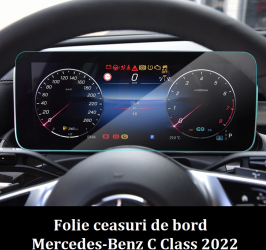 Folie sticla securizata pentru ecran ceasuri de bord GIDA-CRIS GC135 compatibil Mercedes-Benz C Class 2022 