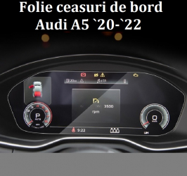 Folie sticla securizata pentru ecran ceasuri de bord GIDA-CRIS GC141 compatibil Audi A5 2020-2022 