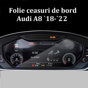Folie sticla securizata pentru ecran ceasuri de bord GIDA-CRIS GC149 compatibil Audi A8 2018-2021 