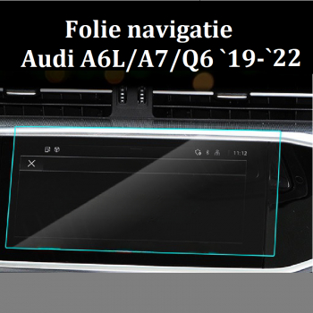 Folie sticla securizata pentru ecran navigatie GIDA-CRIS GC143 compatibil Audi A6L/A7/Q6 2019-2022 
