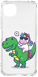 Husa BestCase Compatibila Cu Samsung Galaxy A22 5G Dino Rider Unicorn 1.5MM Slim Anti Shock AS 993 