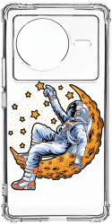 Husa BestCase Compatibila Cu Vivo X80 Astronaut On Moon 1.5MM Slim Anti Shock AS 1001 