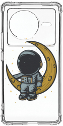 Husa BestCase Compatibila Cu Vivo X80 Astronaut on Moon 1.5MM Slim Anti Shock AS 997 