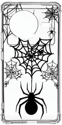 Husa BestCase Compatibila Cu Vivo X80 Spider Web 1.5MM Slim Anti Shock AS 1036 