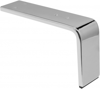 Picior Mobila Modern H130mm 235x60mm Finisaj Cromat GTV 