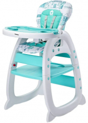 Scaun de masa 2 in 1 Caretero Homee 3007514 Turcoaz 