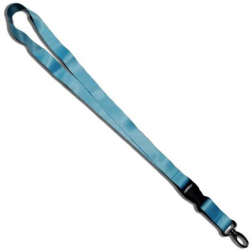 Breloc chei tip snur detasabil textil lungime 50.5 cm albastru deschis 