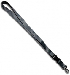 Breloc chei tip snur detasabil textil lungime 50.5 cm gri inchis 