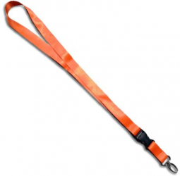Breloc chei tip snur detasabil textil lungime 50.5 cm portocaliu 