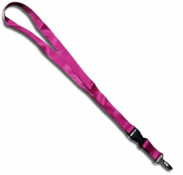 Breloc chei tip snur detasabil textil lungime 50.5 cm roz ciclam 