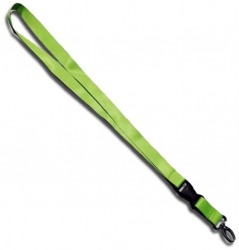 Breloc chei tip snur detasabil textil lungime 50.5 cm verde neon 