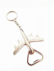 Breloc cheie din metal - Avion cu functie desfacator 