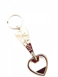 Breloc cheie din metal - model Love 