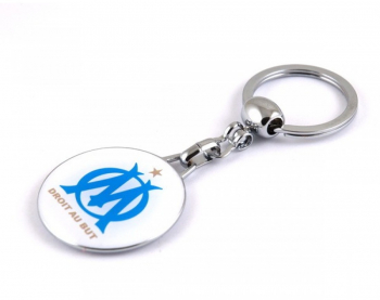 Breloc cheie inox compatibil echipa Juventus Marseille multicolor 