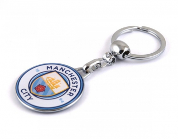Breloc cheie inox echipa Manchester City 
