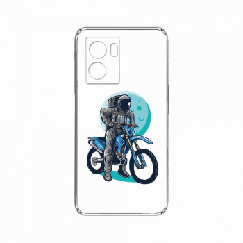 Husa BestCase Compatibila Cu OPPO A57s Astronaut Biker 2MM Clear Transparent c-TR 828 