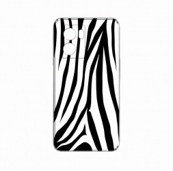Husa BestCase Compatibila Cu OPPO A77 4G Black Zebra 2MM Clear Transparent c-TR 785 