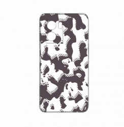 Husa BestCase Compatibila Cu OPPO A57s Gray Camouflage 2MM Clear Transparent c-TR 810 