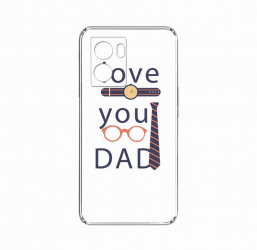 Husa BestCase Compatibila Cu OPPO A77 4G Love You Dad 2MM Clear Transparent c-TR 795 