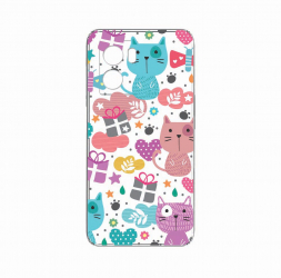 Husa BestCase Compatibila Cu OPPO A57s Lovely Cat 2MM Clear Transparent c-TR 41