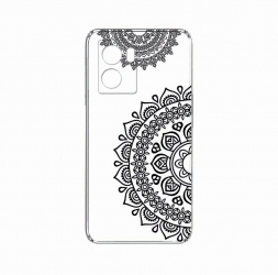 Husa BestCase Compatibila Cu OPPO A57s Non Figurative Lace 2MM Clear Transparent c-TR 64