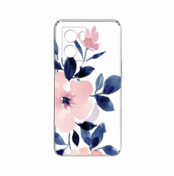 Husa BestCase Compatibila Cu OPPO A57s Pastel Colors Collection Flowers 2MM Clear Transparent c-TR 506 