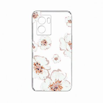 Husa BestCase Compatibila Cu OPPO A57s Pastel Colors - Flowers 2MM Clear Transparent c-TR 499 