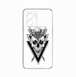 Husa BestCase Compatibila Cu OPPO A57s Skull 2MM Clear Transparent c-TR 191 