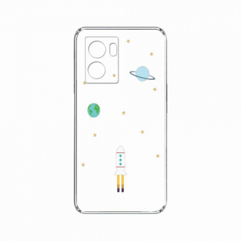 Husa BestCase Compatibila Cu OPPO A57s Universe Spacecraft 2MM Clear Transparent c-TR 471 