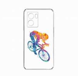 Husa BestCase Compatibila Cu OPPO A77 4G Cyclist Colorful 2MM Clear Transparent c-TR 793 