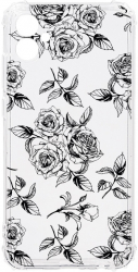 Husa BestCase Compatibila Cu Samsung Galaxy A04e 4G Black Roses 1.5MM Slim Anti Shock AS 1045 
