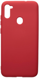 Husa BestCase Compatibila Cu Samsung Galaxy A11 1.2MM Slim Microfibra in interior Premium Soft Silicon Rosu