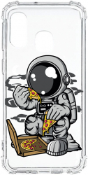 Husa BestCase Compatibila Cu Samsung Galaxy A20e Astronaut Pizza 1.5MM Slim Anti Shock AS 1004