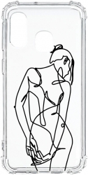 Husa BestCase Compatibila Cu Samsung Galaxy A20e Woman Lineart 1.5MM Slim Anti Shock AS 1062 