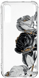 Husa BestCase Compatibila Cu Xiaomi Redmi 9A / Redmi 9AT Black Rose 1.5MM Slim Anti Shock AS 990 