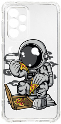 Husa BestCase Compatibila Cu Samsung Galaxy A23 5G Astronaut Pizza 1.5MM Slim Anti Shock AS 1004 