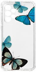 Husa BestCase Compatibila Cu Samsung Galaxy A23 5G Beautiful Blue Butterflies 1.5MM Slim Anti Shock AS 991 