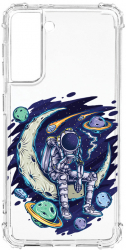 Husa BestCase Compatibila Cu Samsung Galaxy S21 Plus Astronaut On Moon 1.5MM Slim Anti Shock AS 1002 