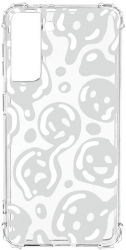 Husa BestCase Compatibila Cu Samsung Galaxy S21 Plus Gray Acid Smiley 1.5MM Slim Anti Shock AS 1000 