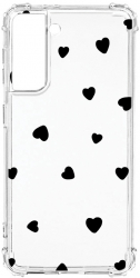 Husa BestCase Compatibila Cu Samsung Galaxy S21 Plus Heart Pattern 1.5MM Slim Anti Shock AS 1041 