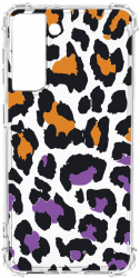 Husa BestCase Compatibila Cu Samsung Galaxy S21 Lila Leopard Pattern 1.5MM Slim Anti Shock AS 1035 