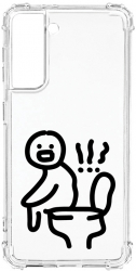 Husa BestCase Compatibila Cu Samsung Galaxy S21 Pooping 1.5MM Slim Anti Shock AS 981 
