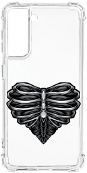 Husa BestCase Compatibila Cu Samsung Galaxy S21 Skeleton Heart 1.5MM Slim Anti Shock AS 1024 