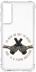 Husa BestCase Compatibila Cu Samsung Galaxy S21 To Beer Or Not To Beer 1.5MM Slim Anti Shock AS 1025 