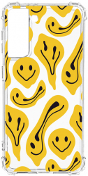 Husa BestCase Compatibila Cu Samsung Galaxy S21 Yellow Acid Smiley 1.5MM Slim Anti Shock AS 1052 